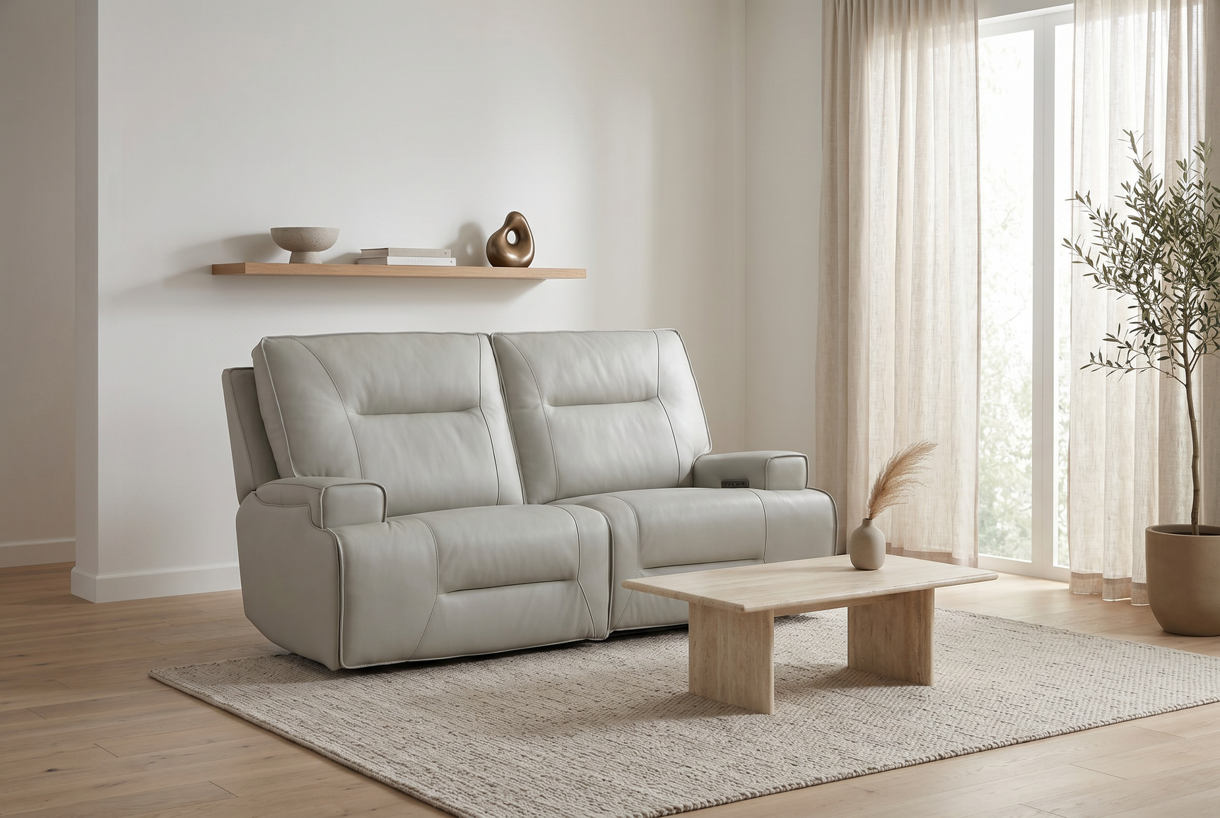 Atlas Fog Zero Gravity Power Reclining Sofa - Ornate Home