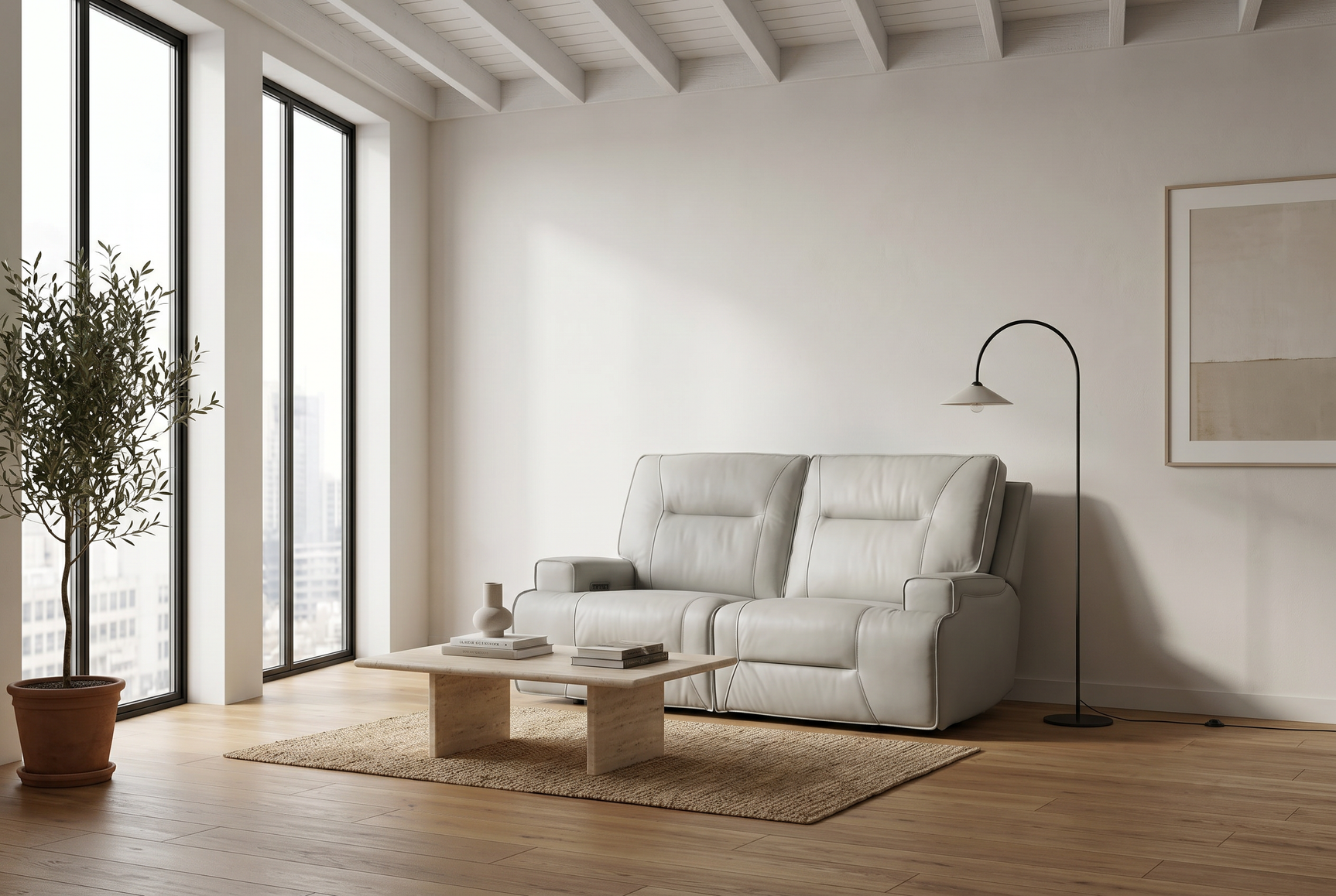 Atlas Fog Zero Gravity Power Reclining Sofa - Ornate Home