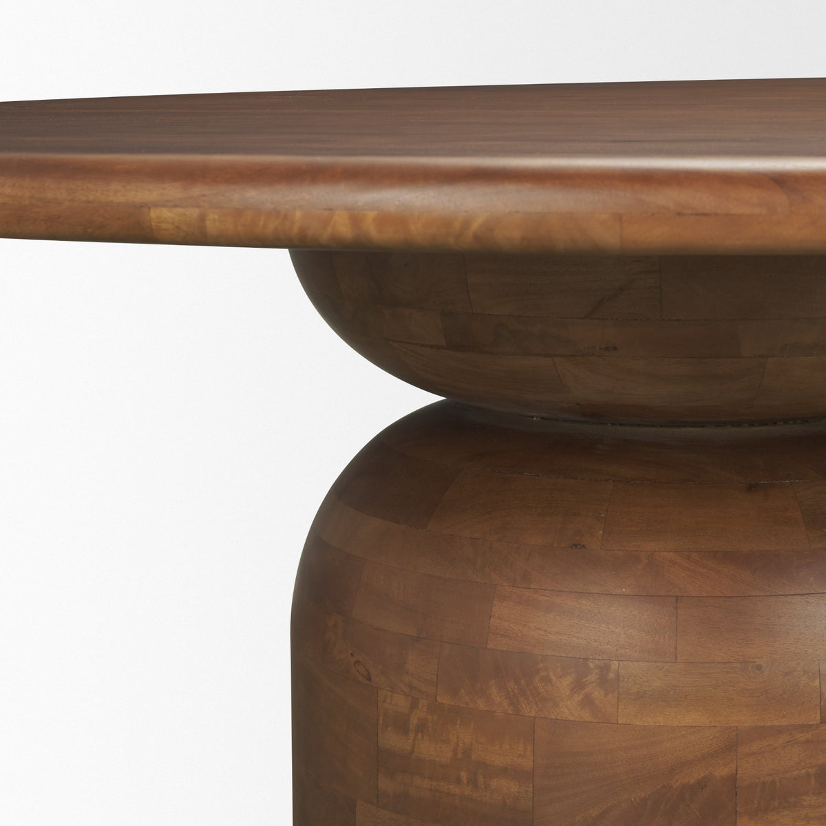 Atlas Medium Brown 60" Round Pedestal Dining Table