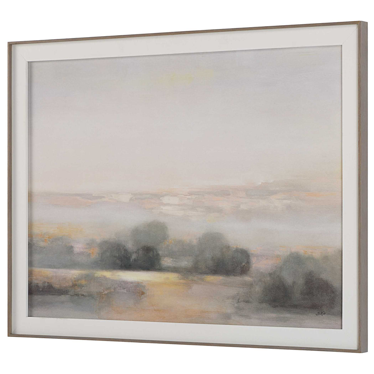 Atmospheric Neutral Multicolor Landscape Print - Ornate Home