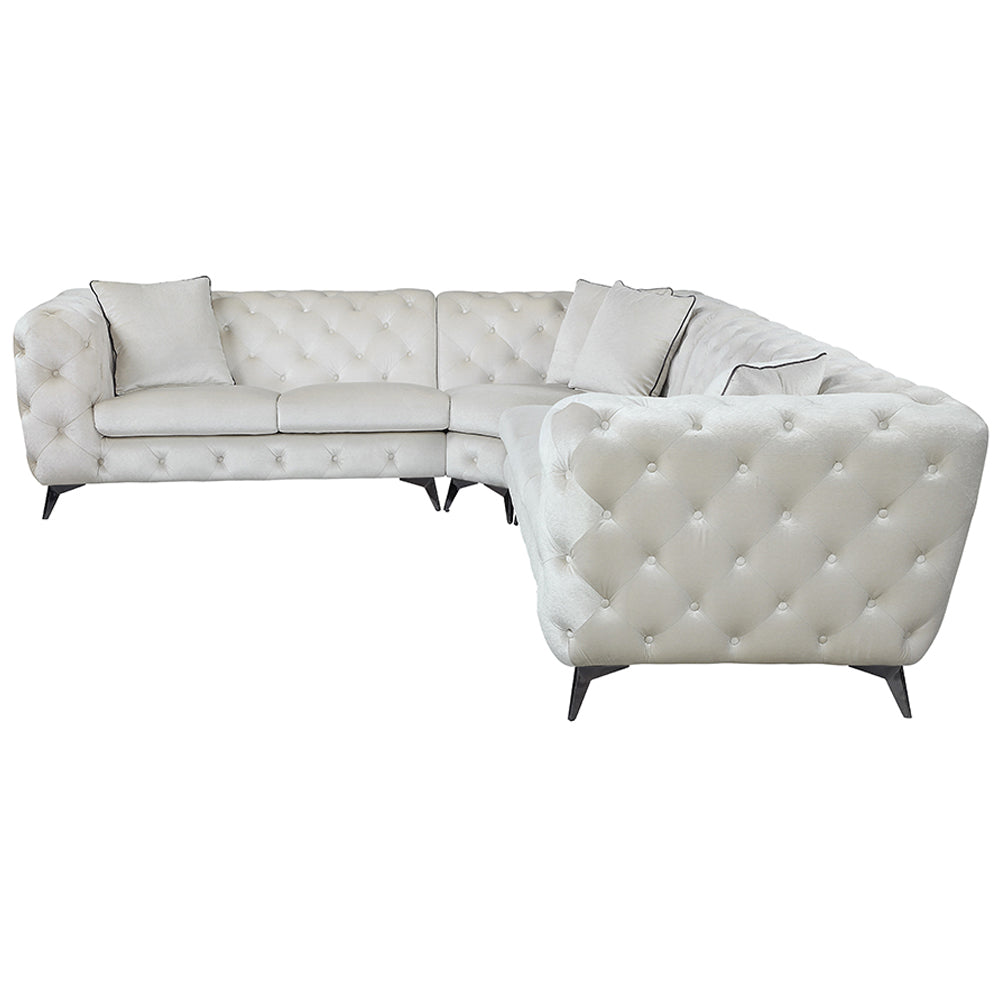 Atronia Beige Sectional Sofa - Ornate Home