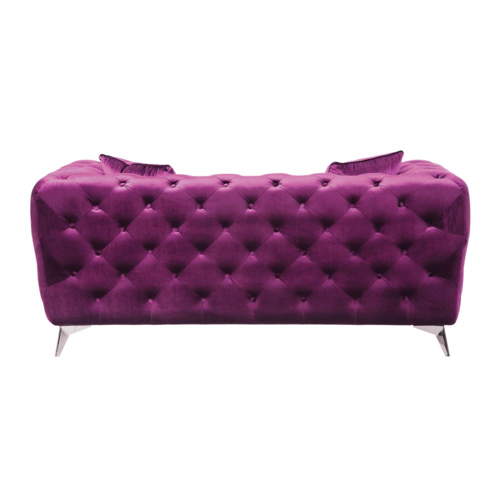 Atronia Purple Loveseat - Ornate Home