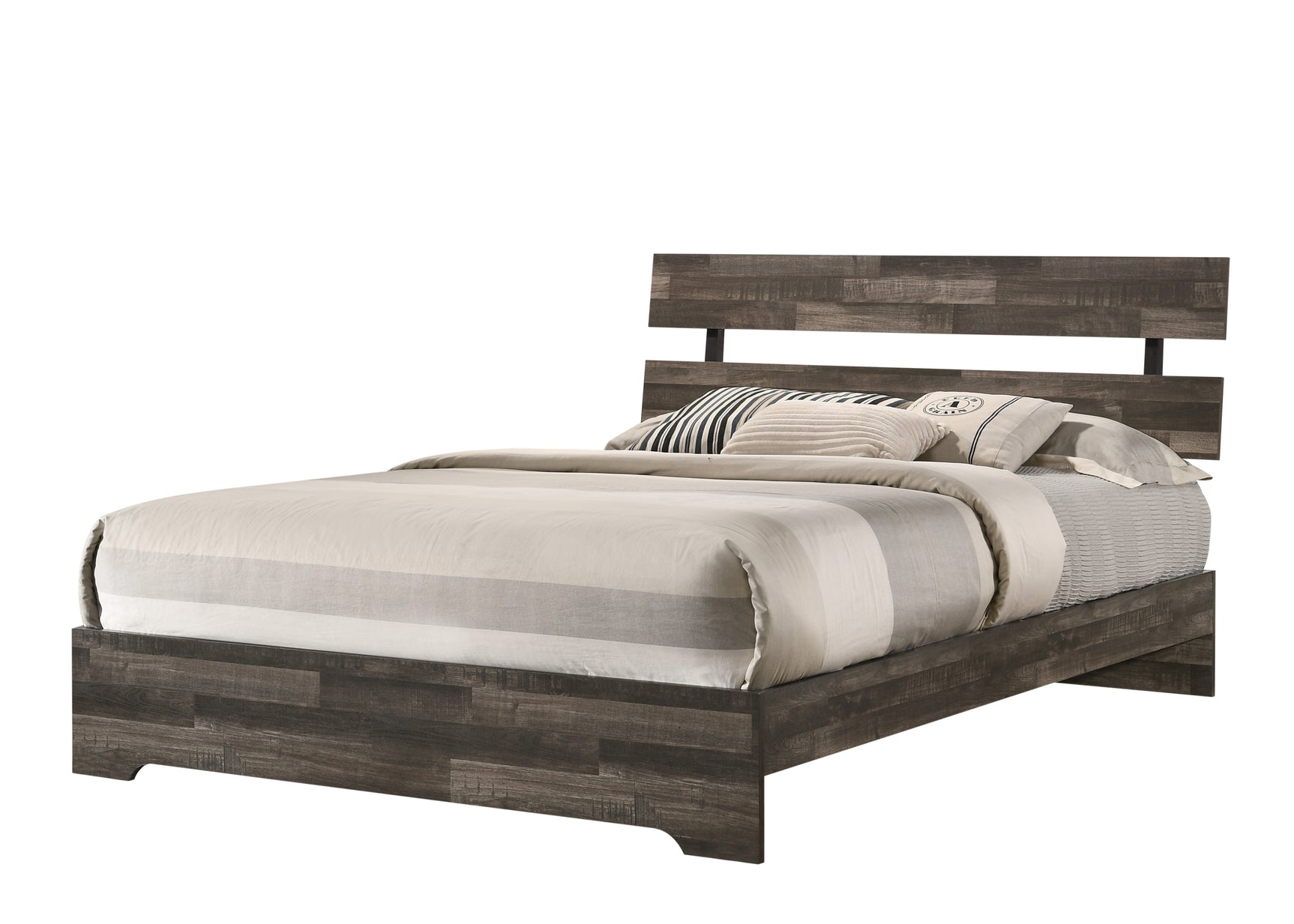 Atticus Gray Platform Bedroom Set - Ornate Home