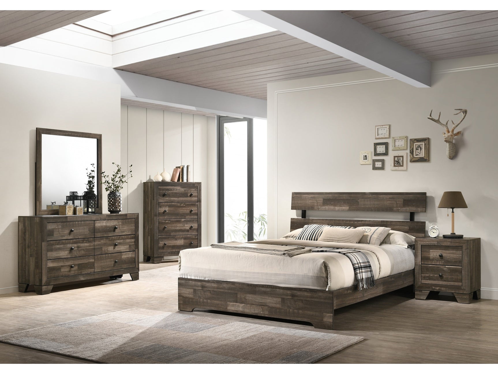 Atticus Gray Platform Youth Bedroom Set - Ornate Home