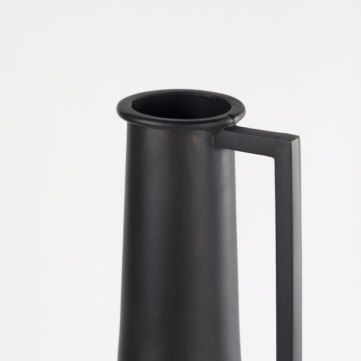 Aubrey Black Large Iron Flower Vase - Ornate Home
