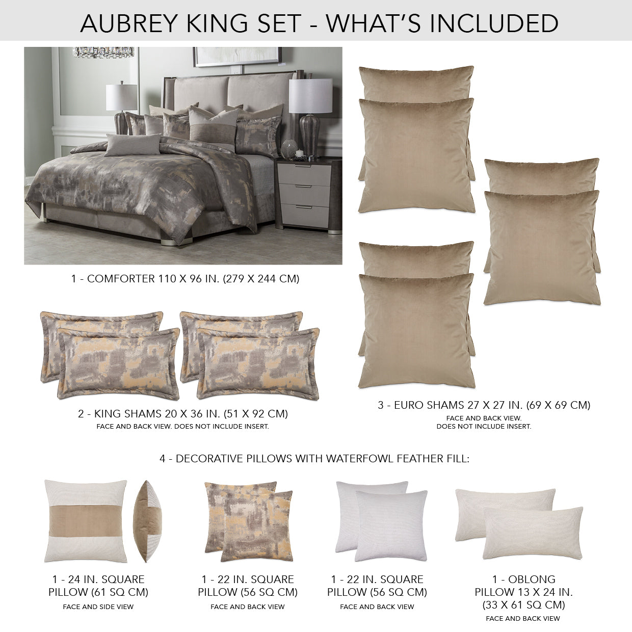 Aubrey Patina Comforter Set - Ornate Home