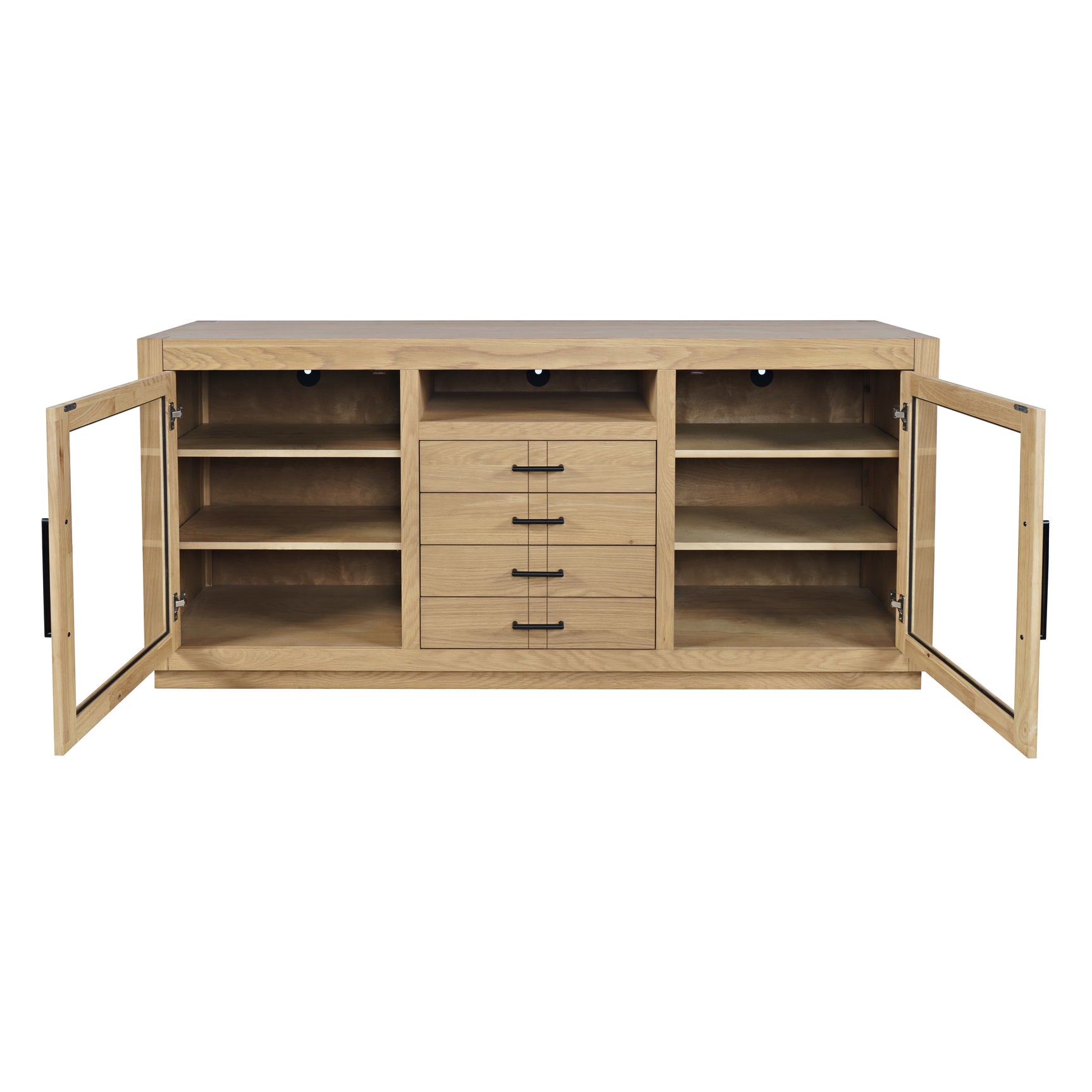 Auburn Hills Light Oak 60 Console - Ornate Home