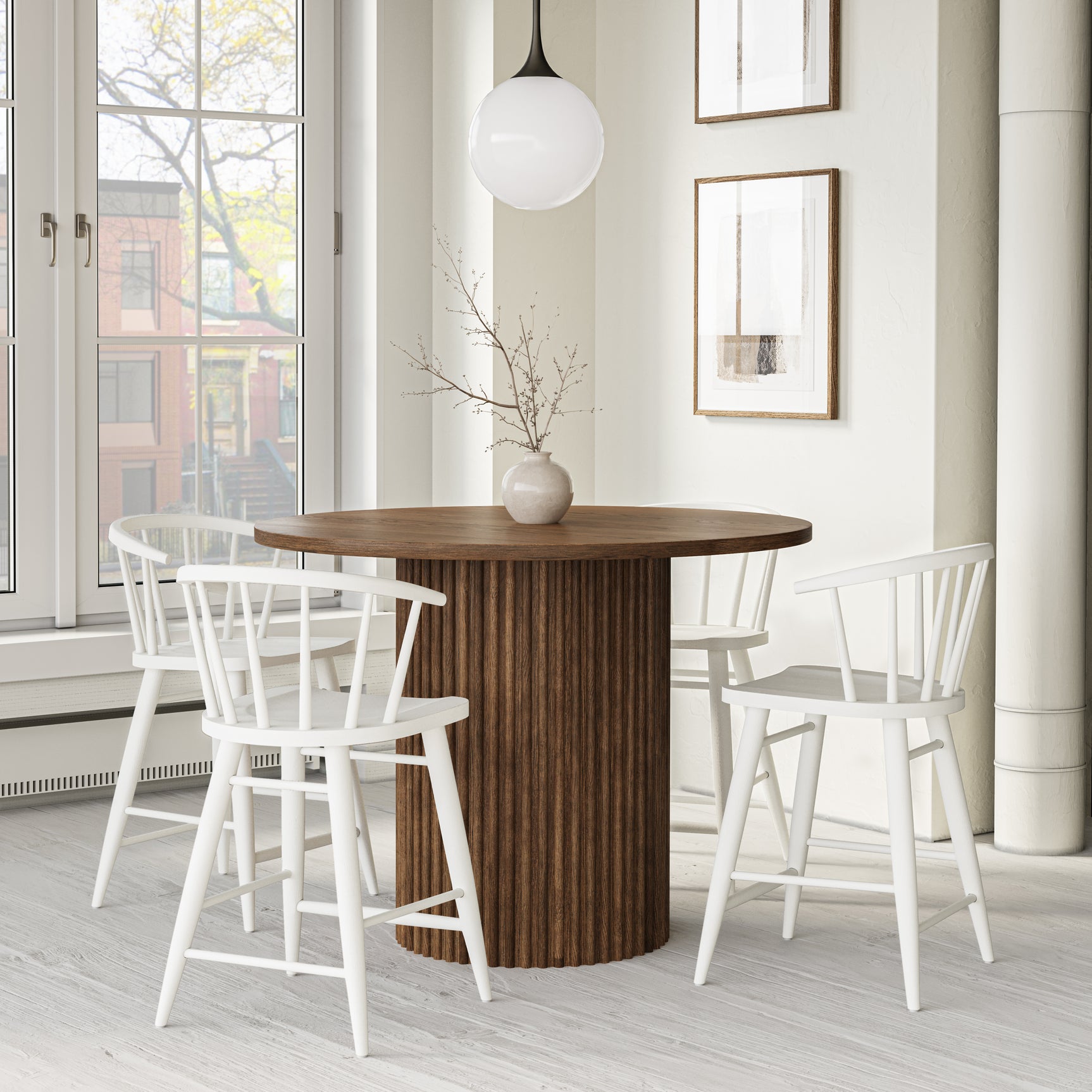 Auden Chestnut 48 Counter Dining Table - Ornate Home