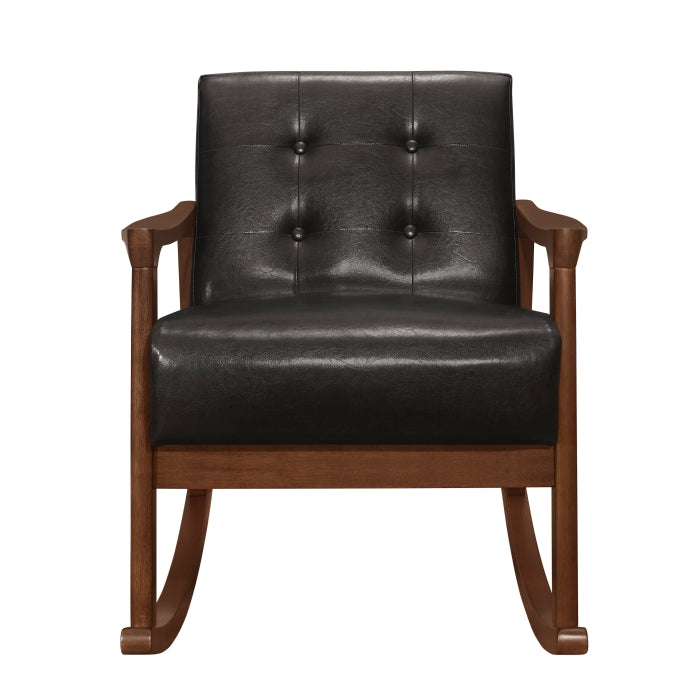 Auden Dark Walnut Rocking Chair - Ornate Home