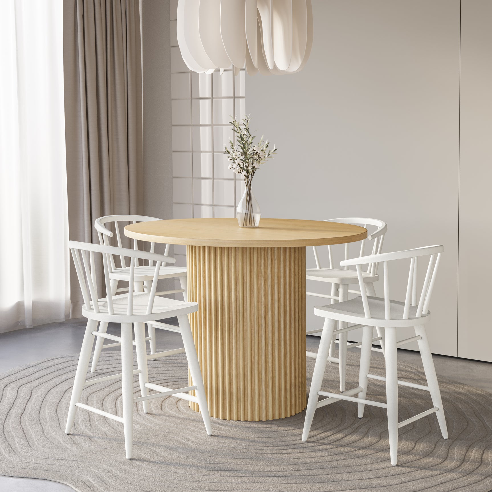 Auden Natural 48 Counter Dining Table - Ornate Home