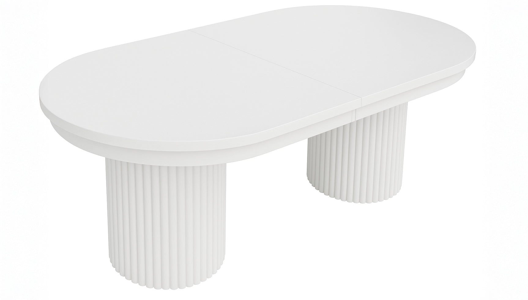 Auden White 101 Double Ped Dining Table - Ornate Home