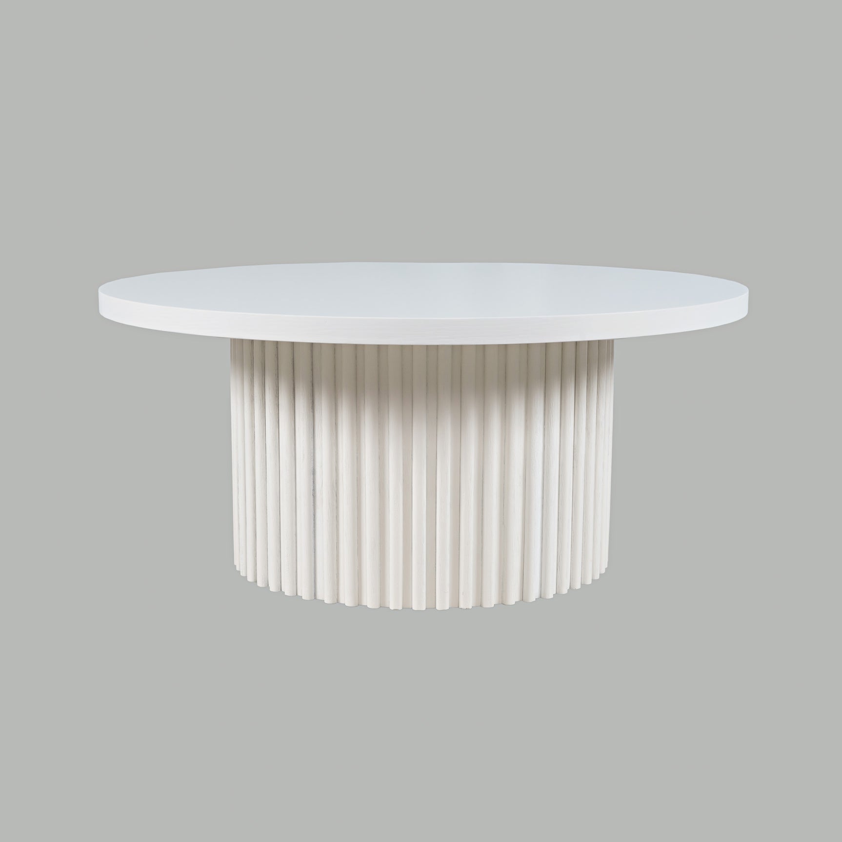 Auden White Round Cocktail Table - Ornate Home