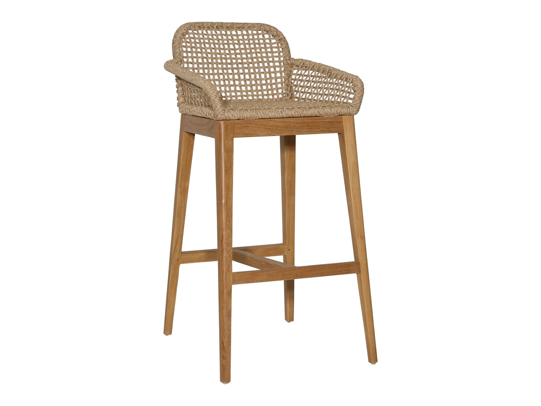 Audra Natural Outdoor Barstool - Ornate Home