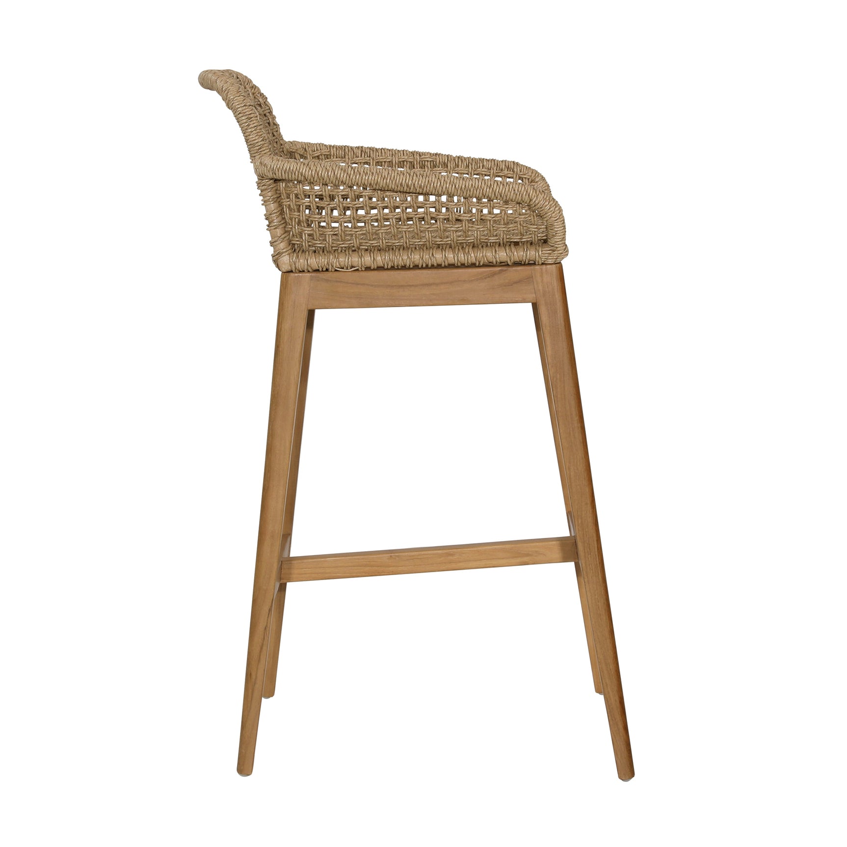 Audra Natural Outdoor Barstool - Ornate Home