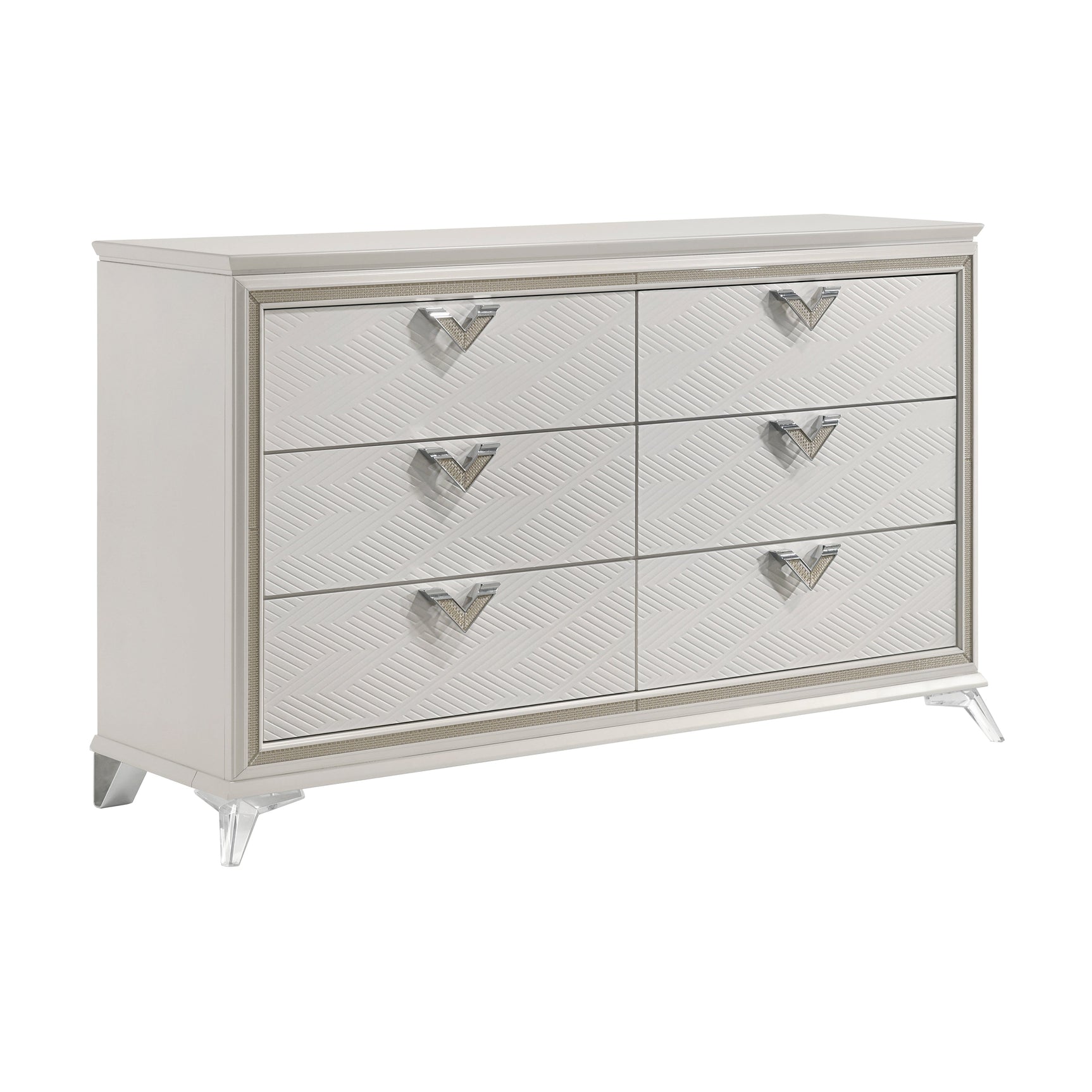Audra White Dresser - Ornate Home