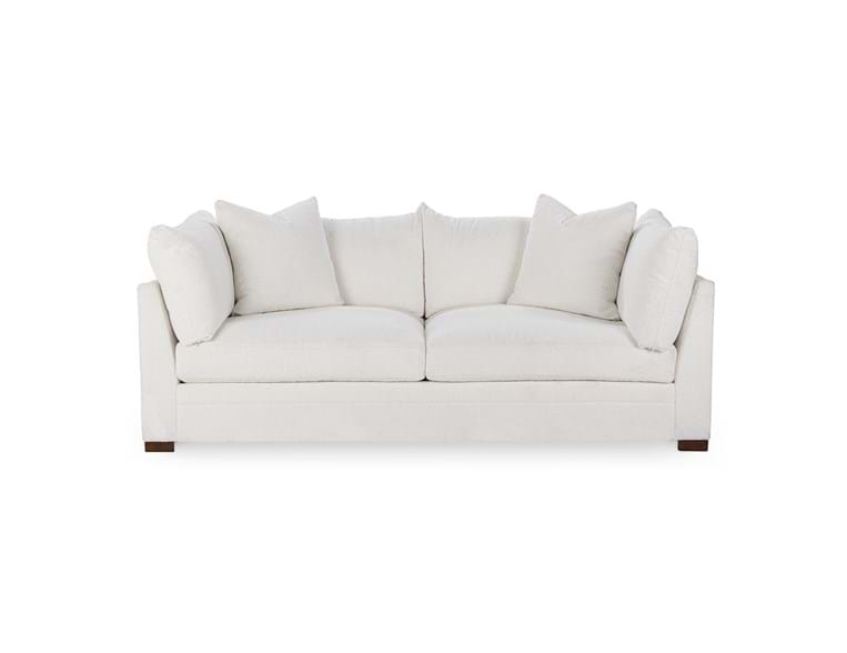 Audrey White Upholstered Sofa - Ornate Home