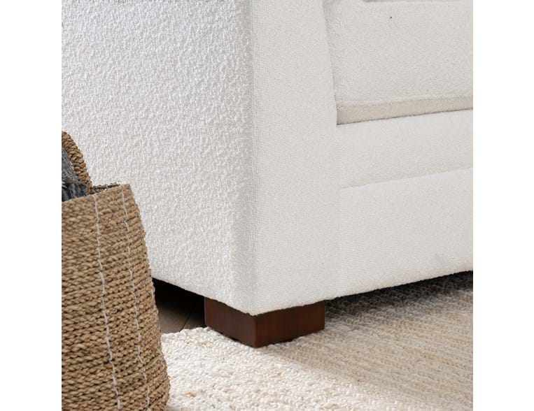 Audrey White Upholstered Sofa - Ornate Home