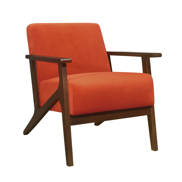 August Orange Accent Chair - Ornate Home