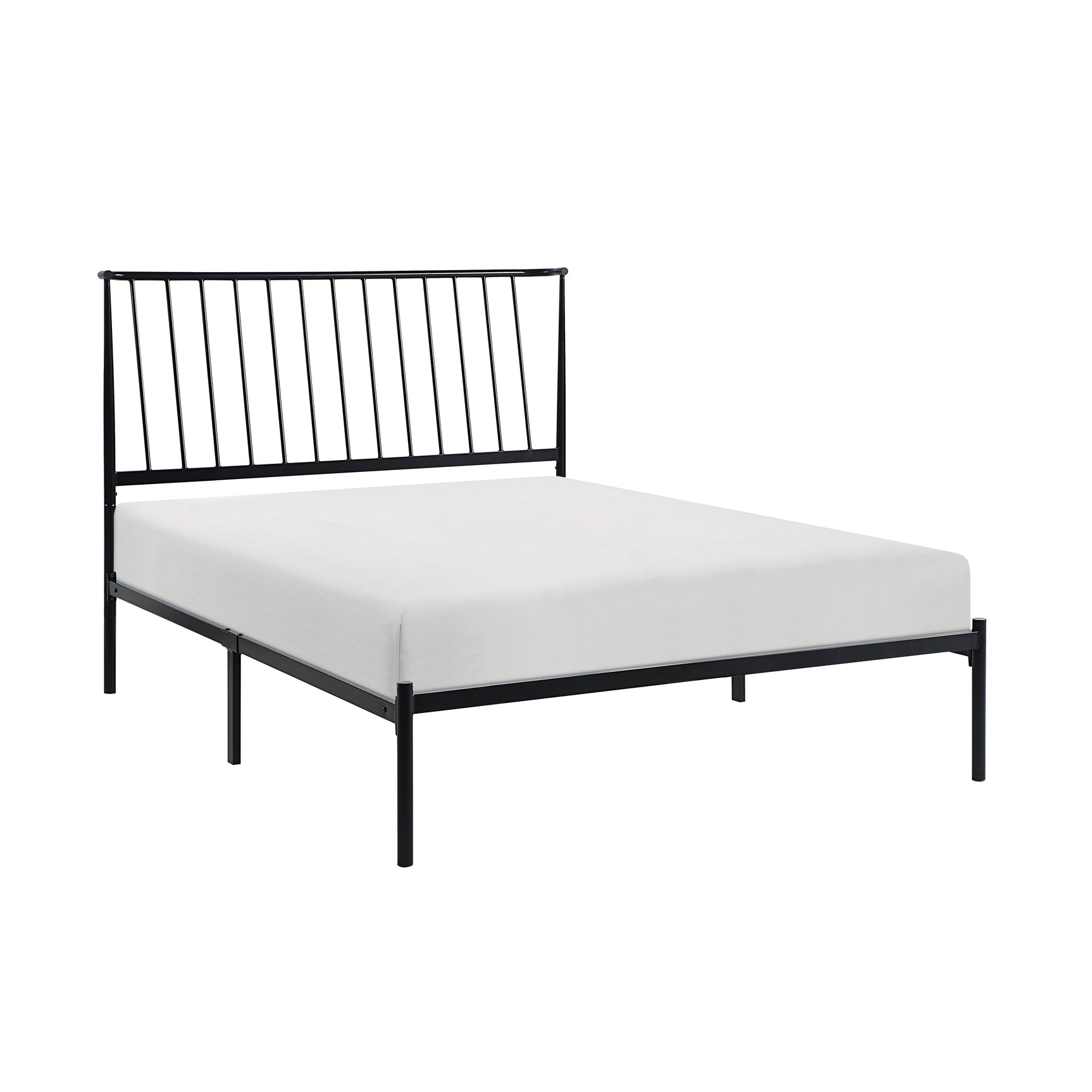 Augusta Black Full Platform Bed - Ornate Home