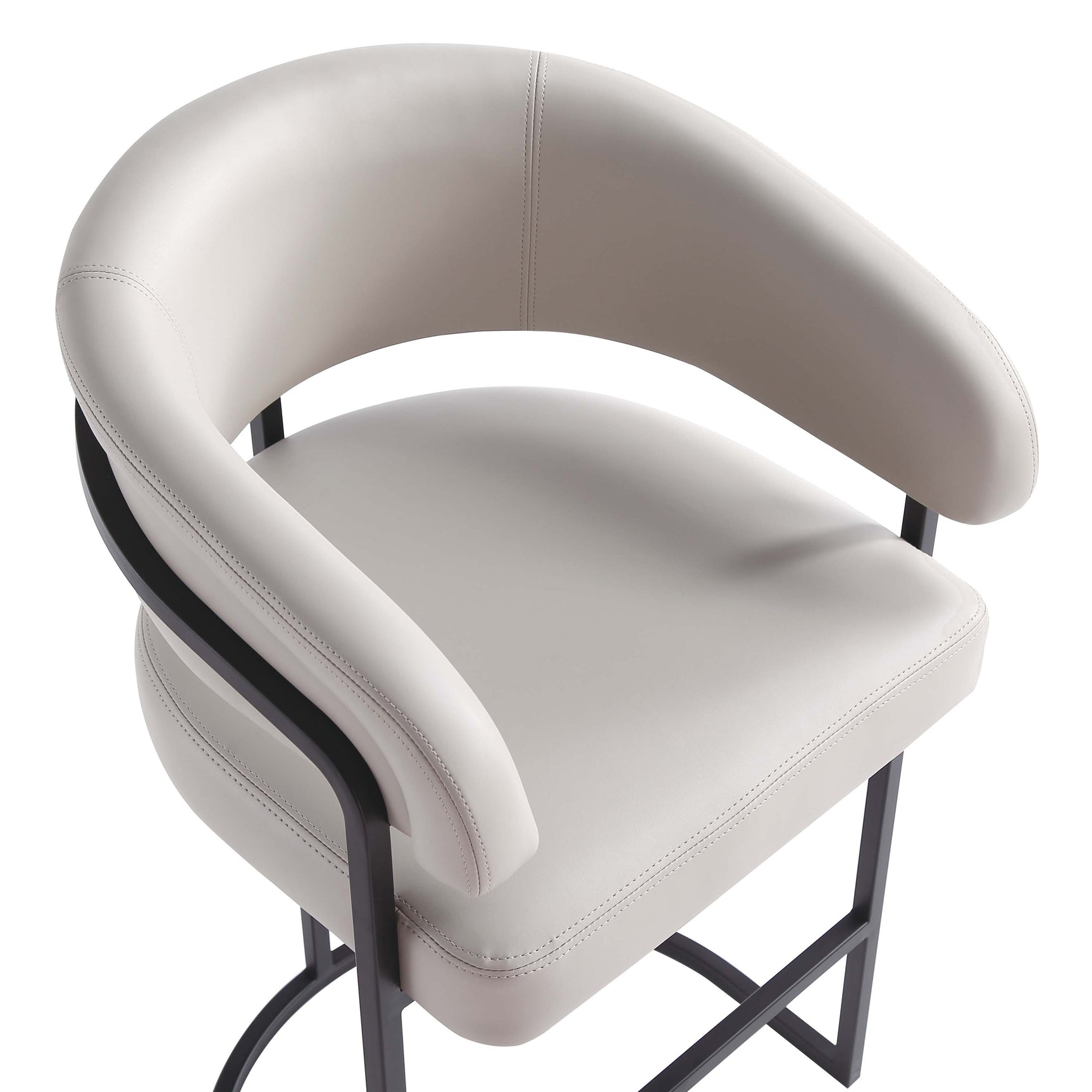 Augusta Counter Stool in Light Grey - Ornate Home