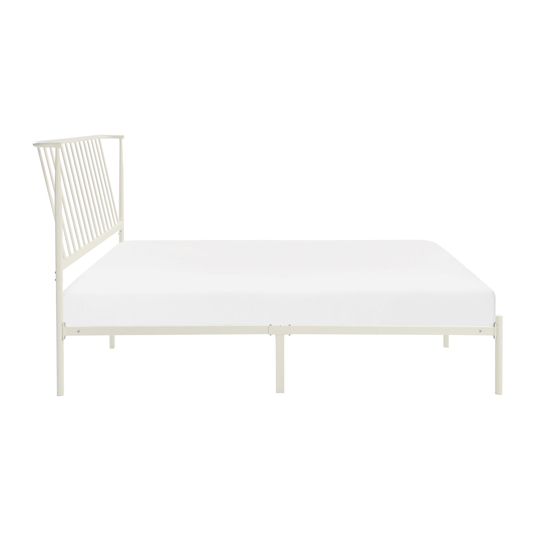 Augusta White Queen Platform Bed - Ornate Home
