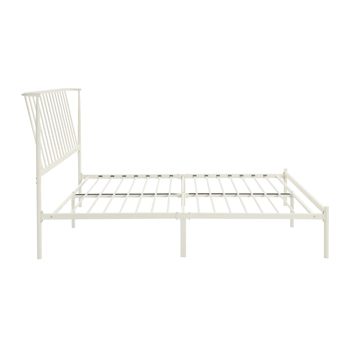 Augusta White Queen Platform Bed - Ornate Home