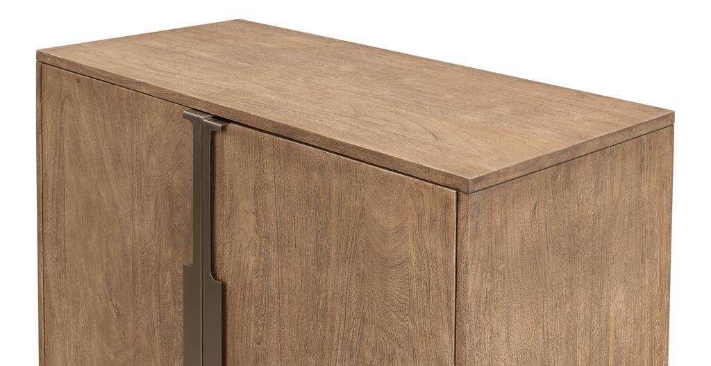 Augustus Tan Two Door Cabinet - Ornate Home