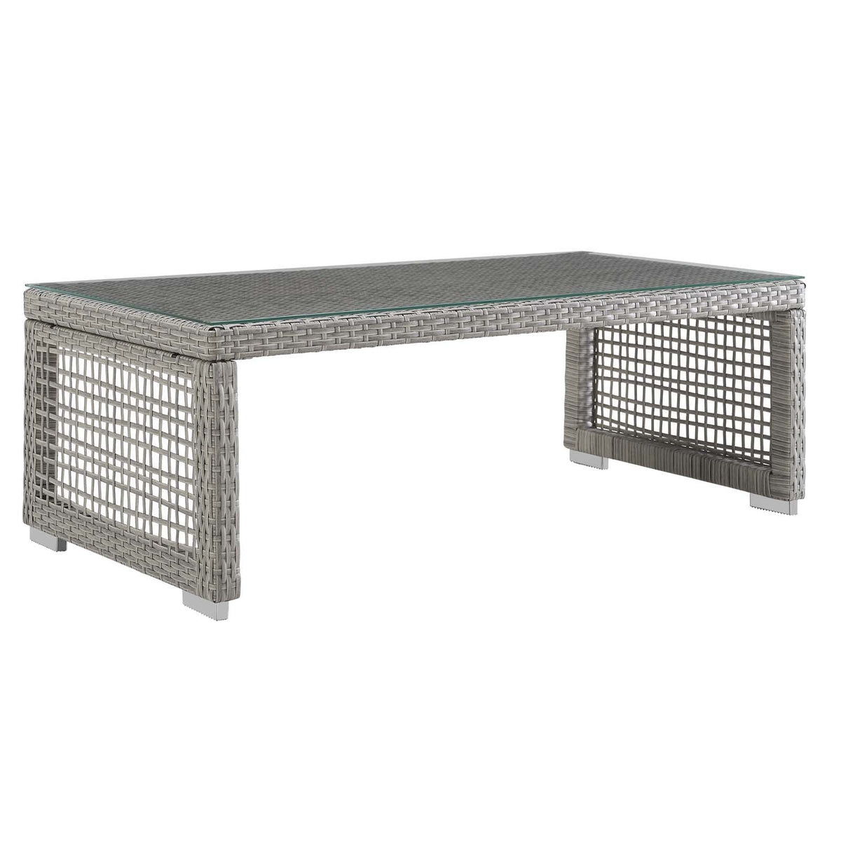 Aura Gray 6 Piece Outdoor Patio Wicker Rattan Set - Ornate Home