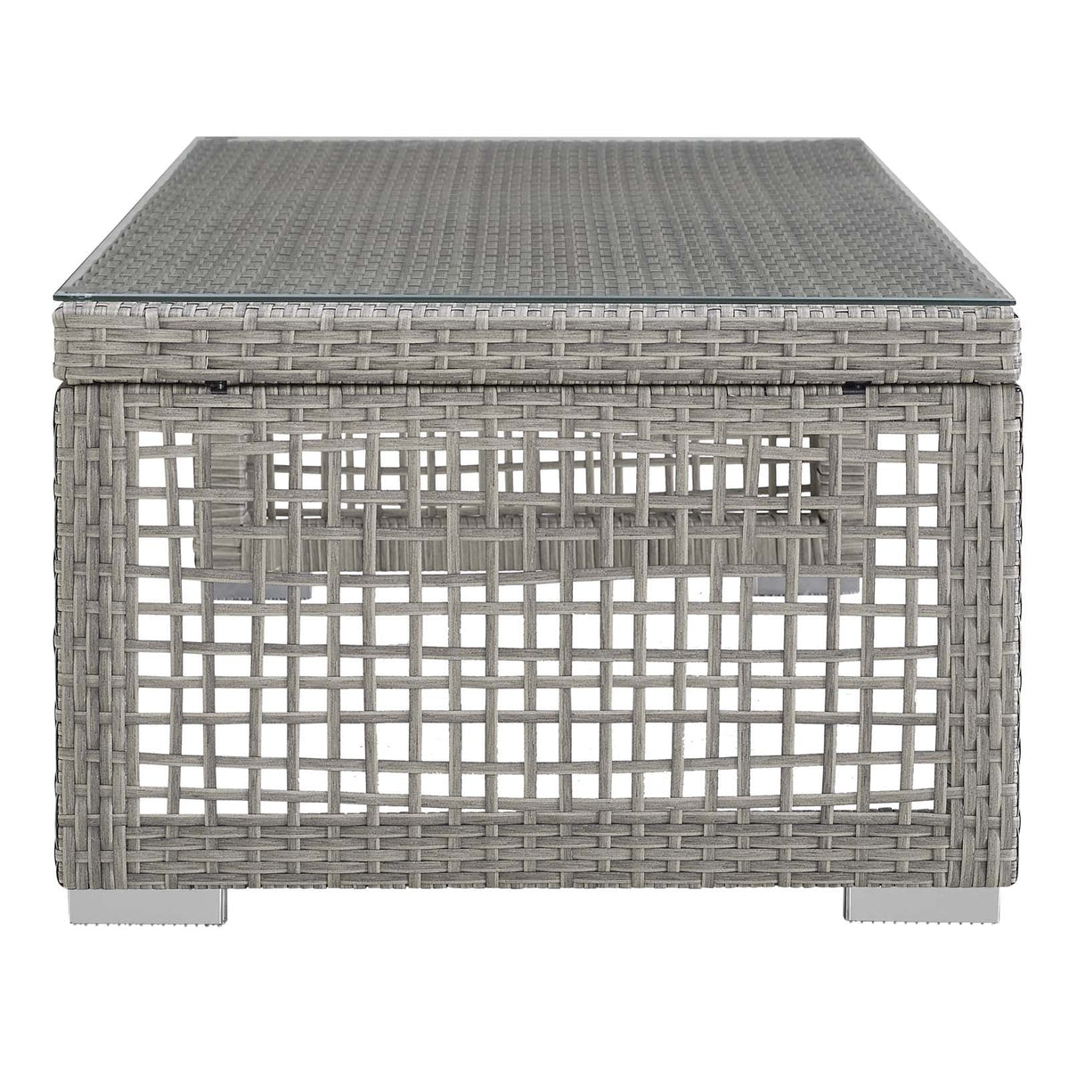 Aura Gray 6 Piece Outdoor Patio Wicker Rattan Set - Ornate Home