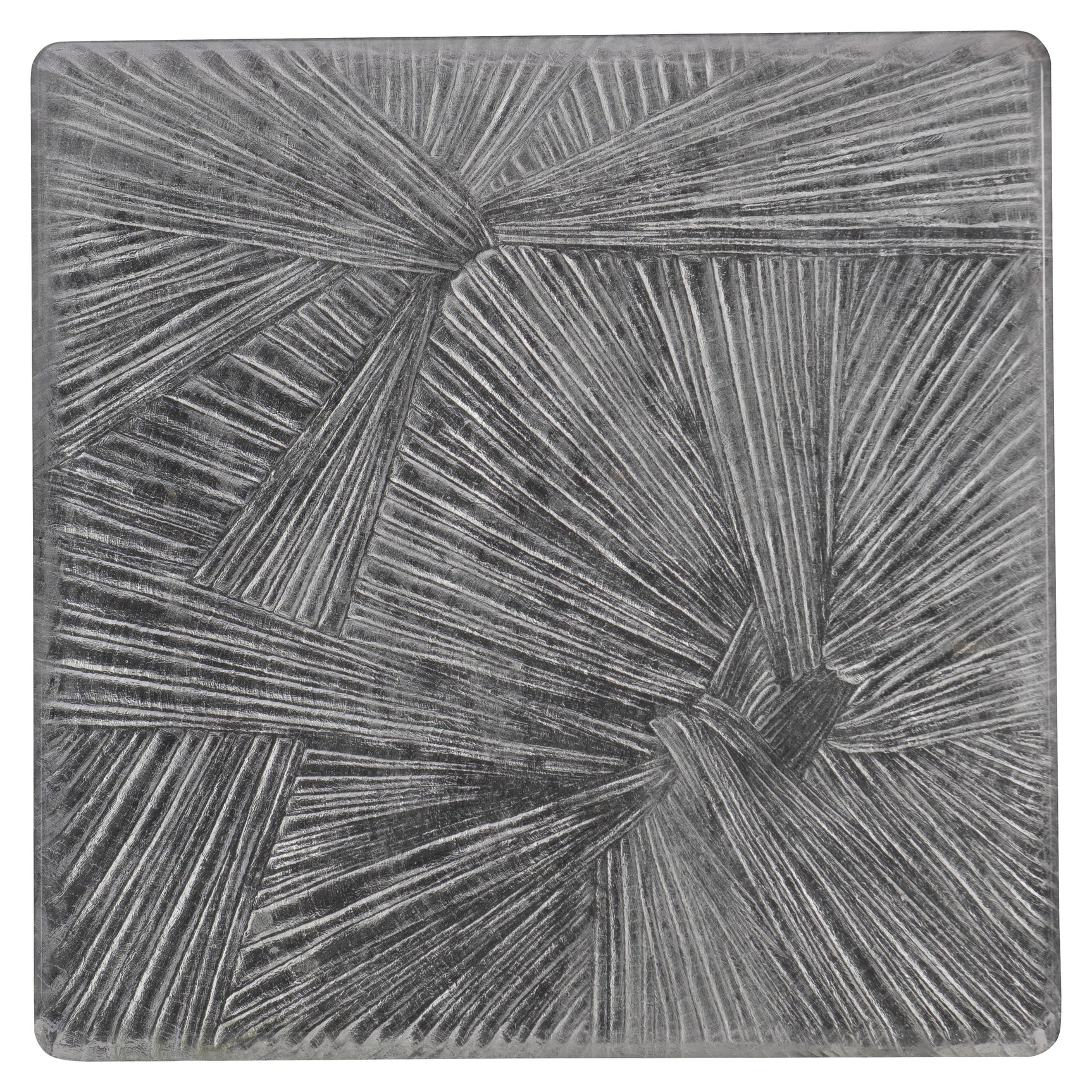 Aura Patterned Acrylic/Polished Stainless Steel Cocktail Table - Ornate Home