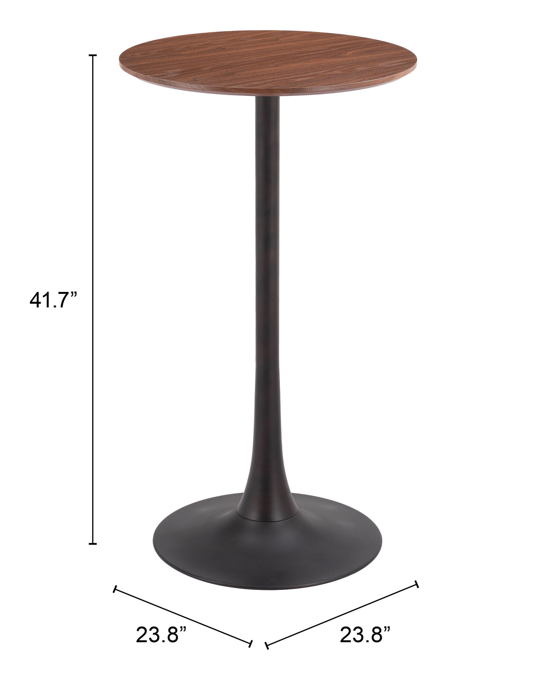 Auray Brown Bar Table - Ornate Home