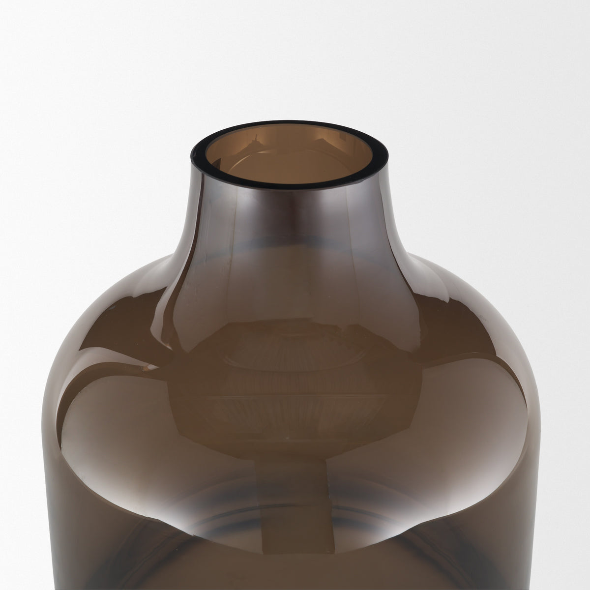 Aurel Brown Tall Glass Vase - Ornate Home