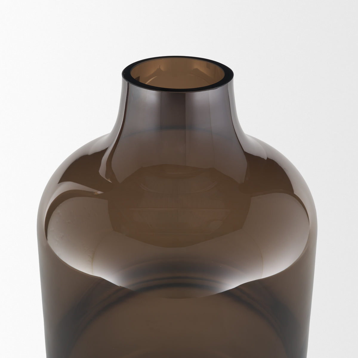 Aurel Brown Tall Glass Vase - Ornate Home