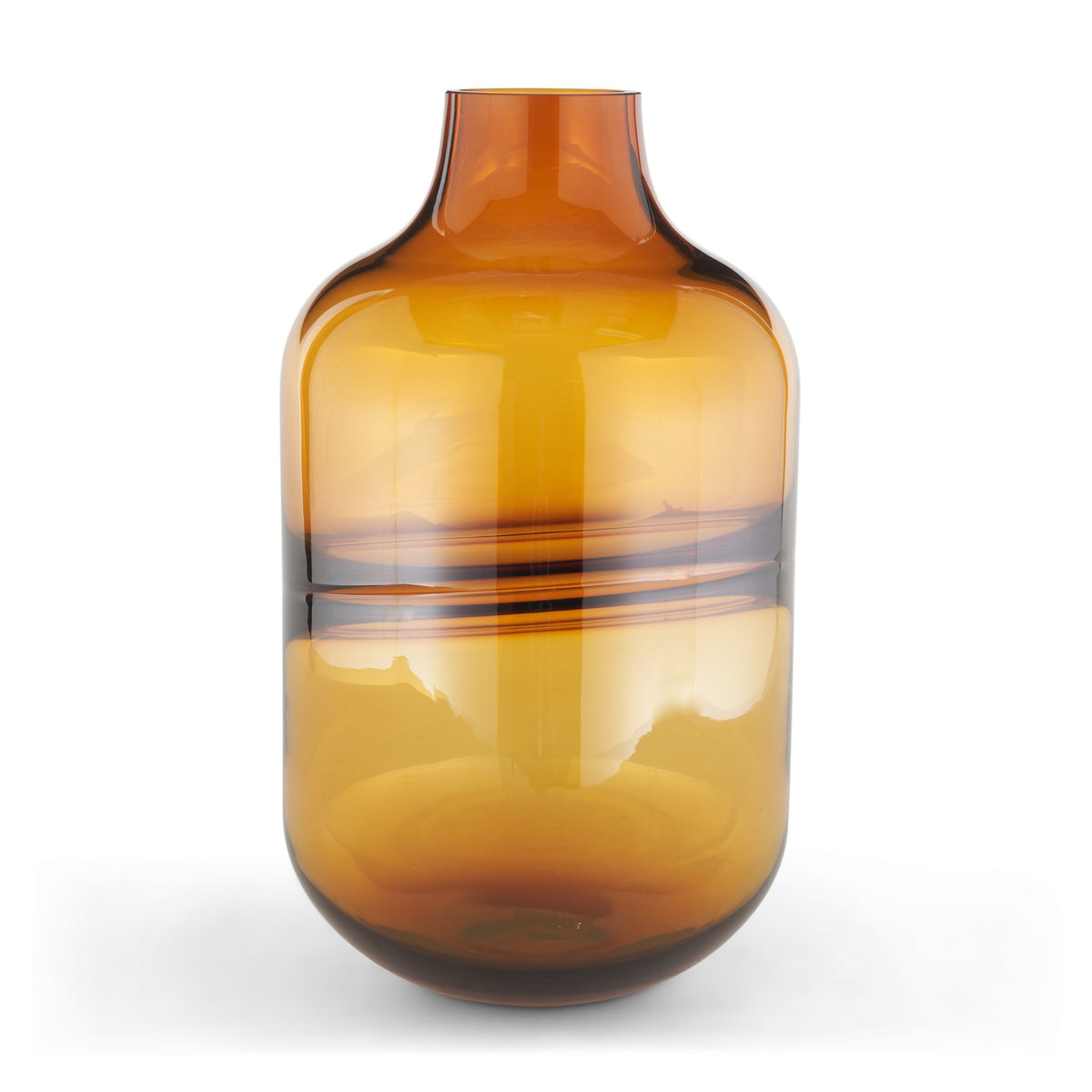 Aurel Orange Tall Glass Vase - Ornate Home