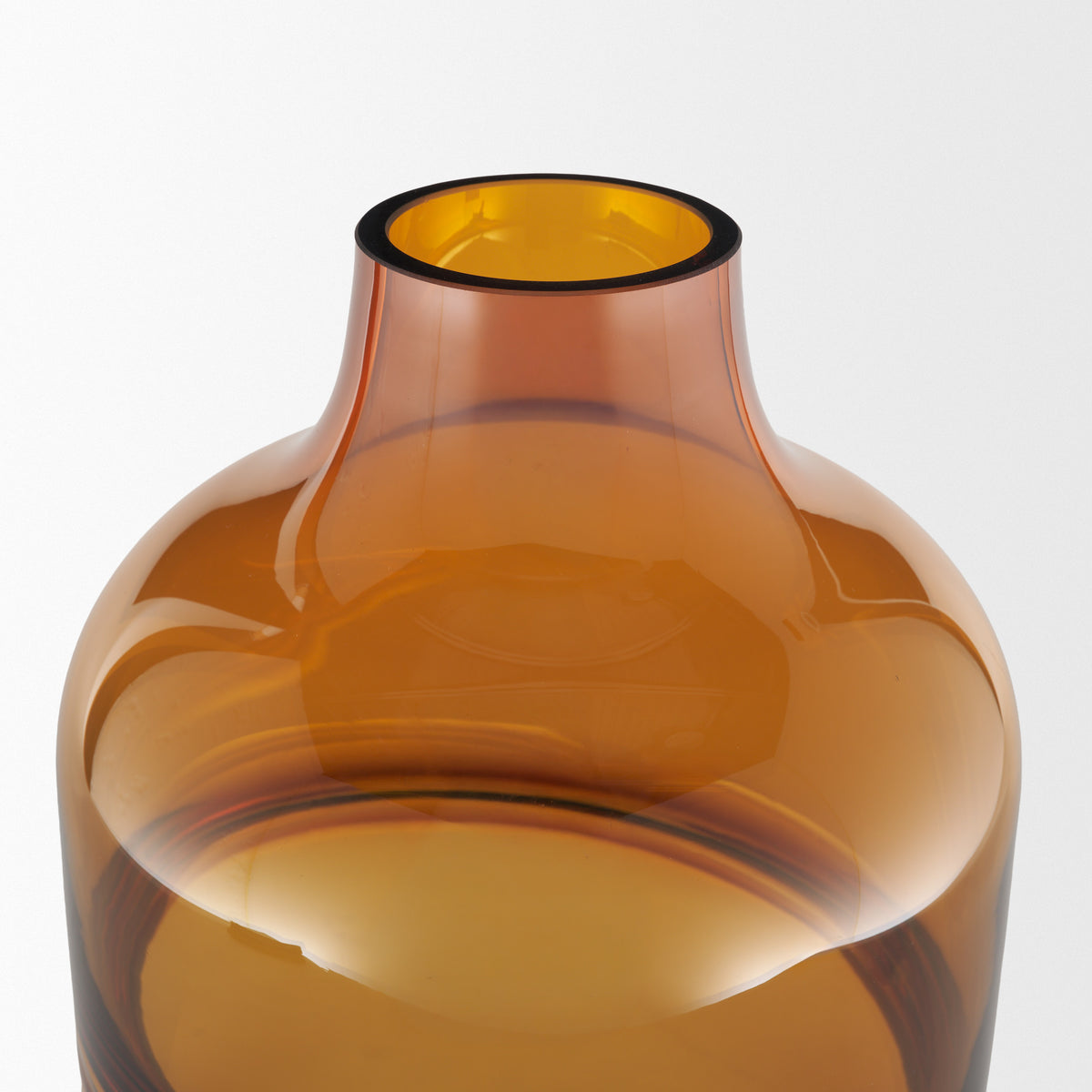 Aurel Orange Tall Glass Vase - Ornate Home