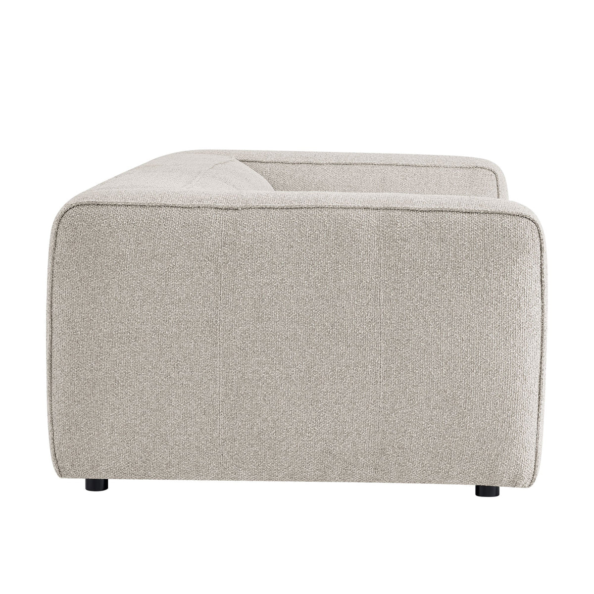 Auren Fog 88 Inch Lattice Bouclé Upholstered Sofa - Ornate Home