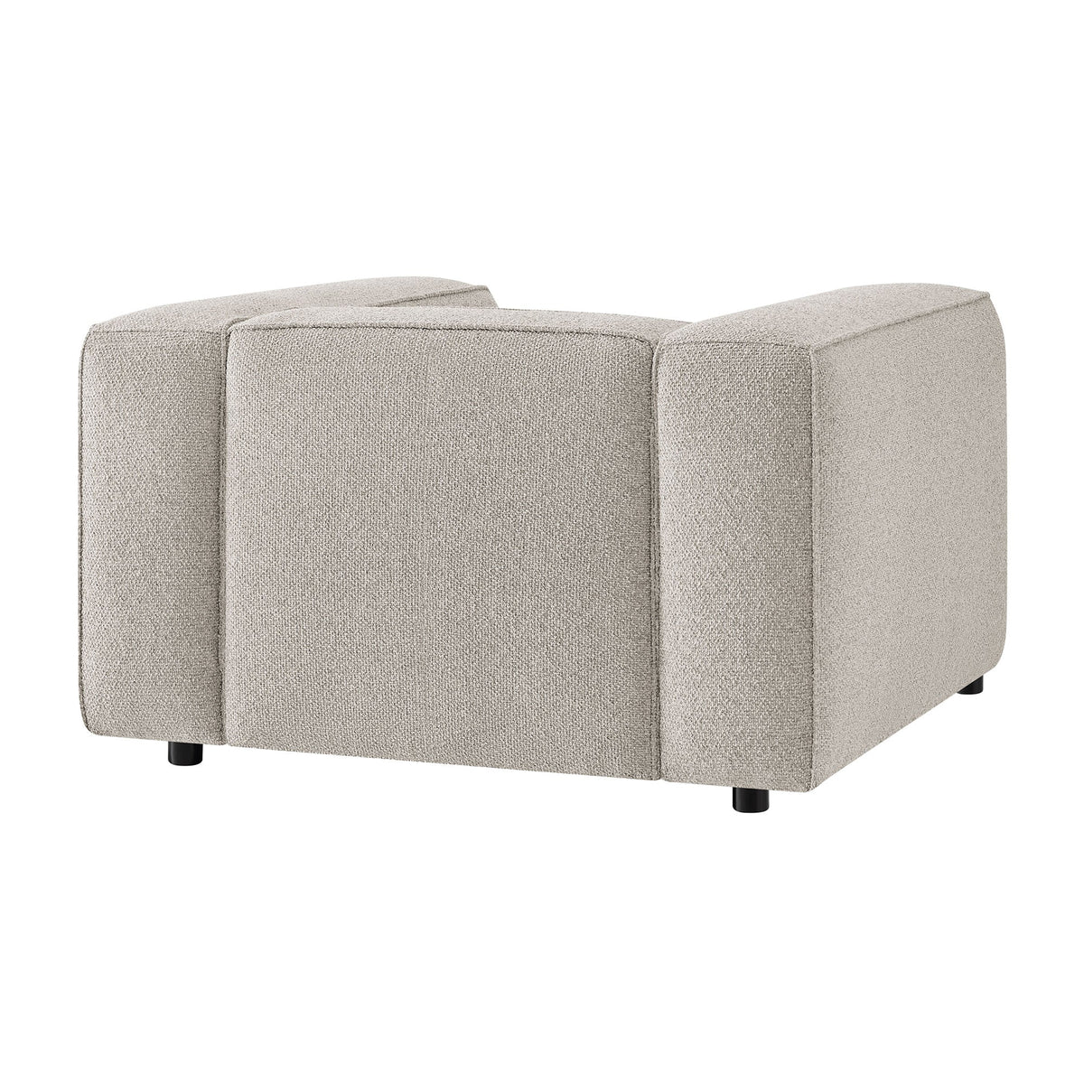 Auren Fog Lattice Bouclé Upholstered Accent Chair - Ornate Home