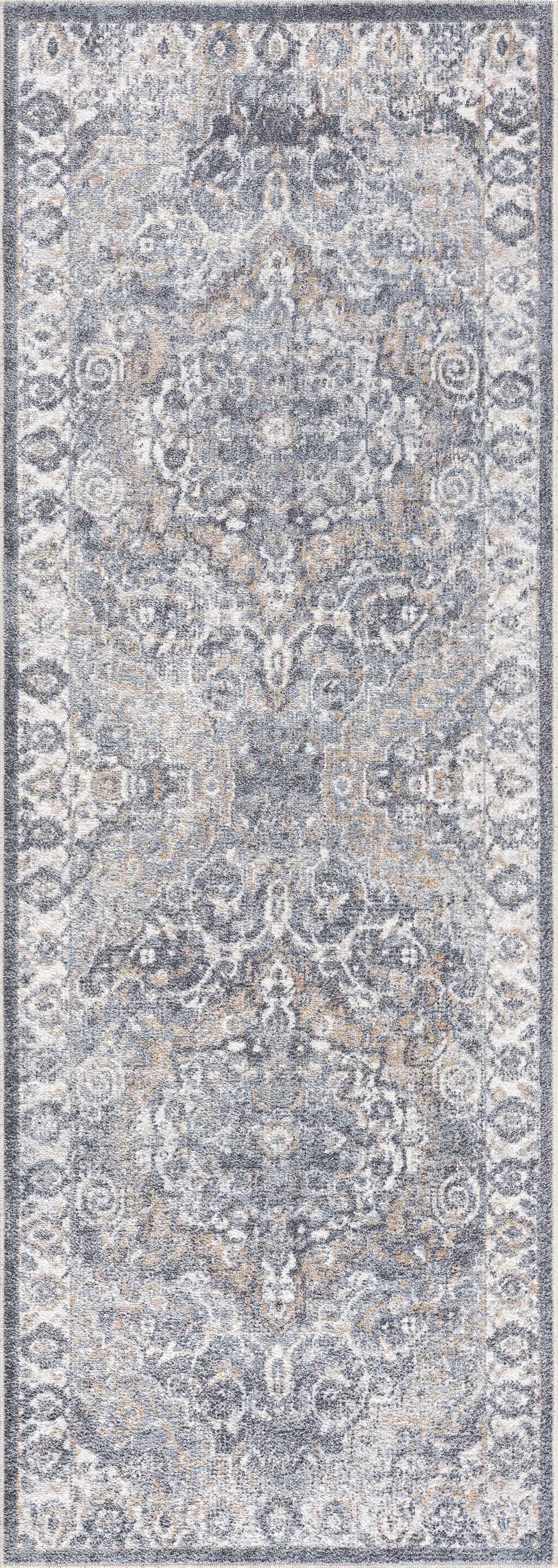 Aurum Blue Washable Area Rug - Clearance - Ornate Home