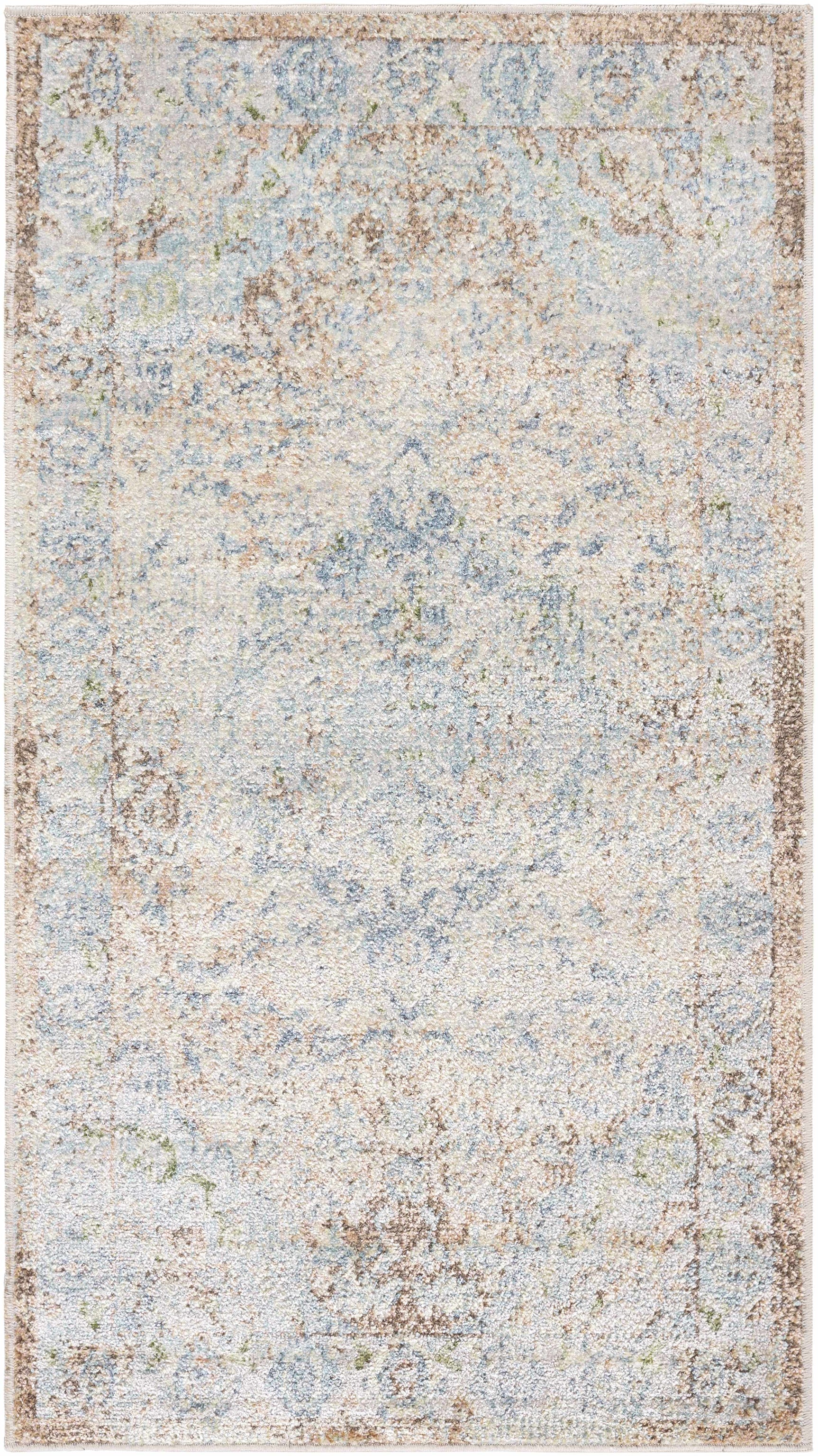 Aurum Blue Washable Area Rug - Clearance - Ornate Home
