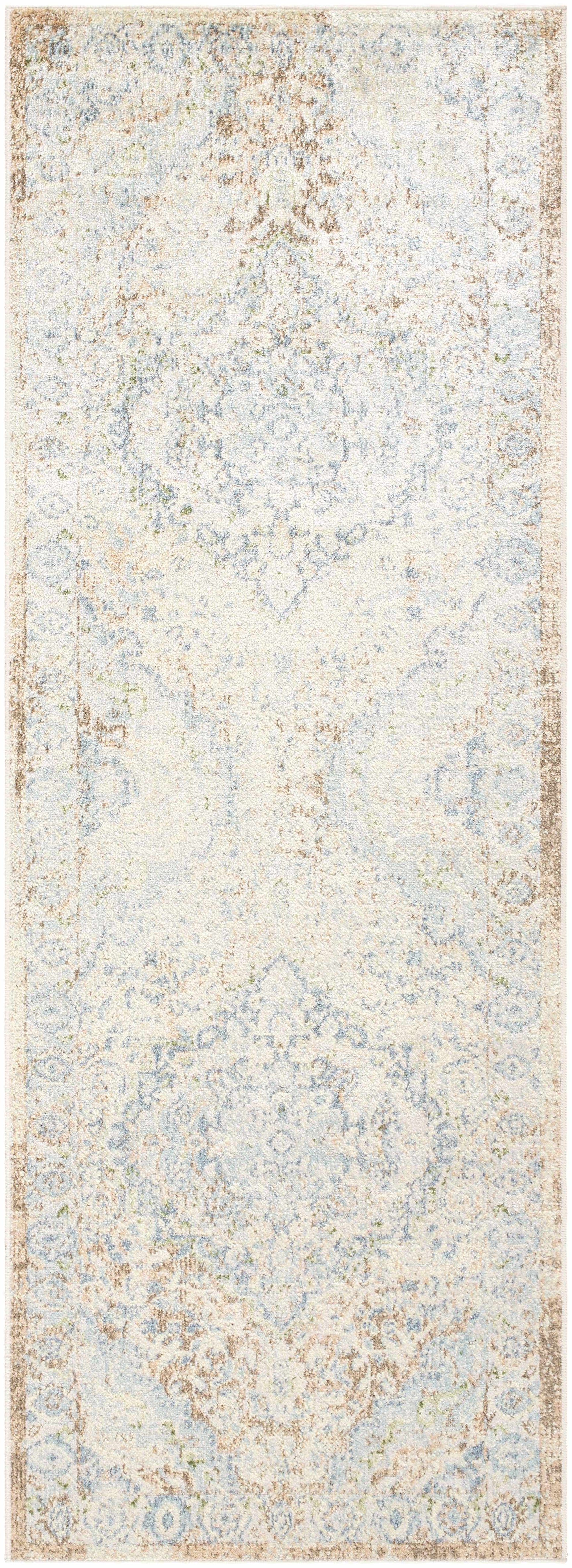 Aurum Blue Washable Area Rug - Clearance - Ornate Home
