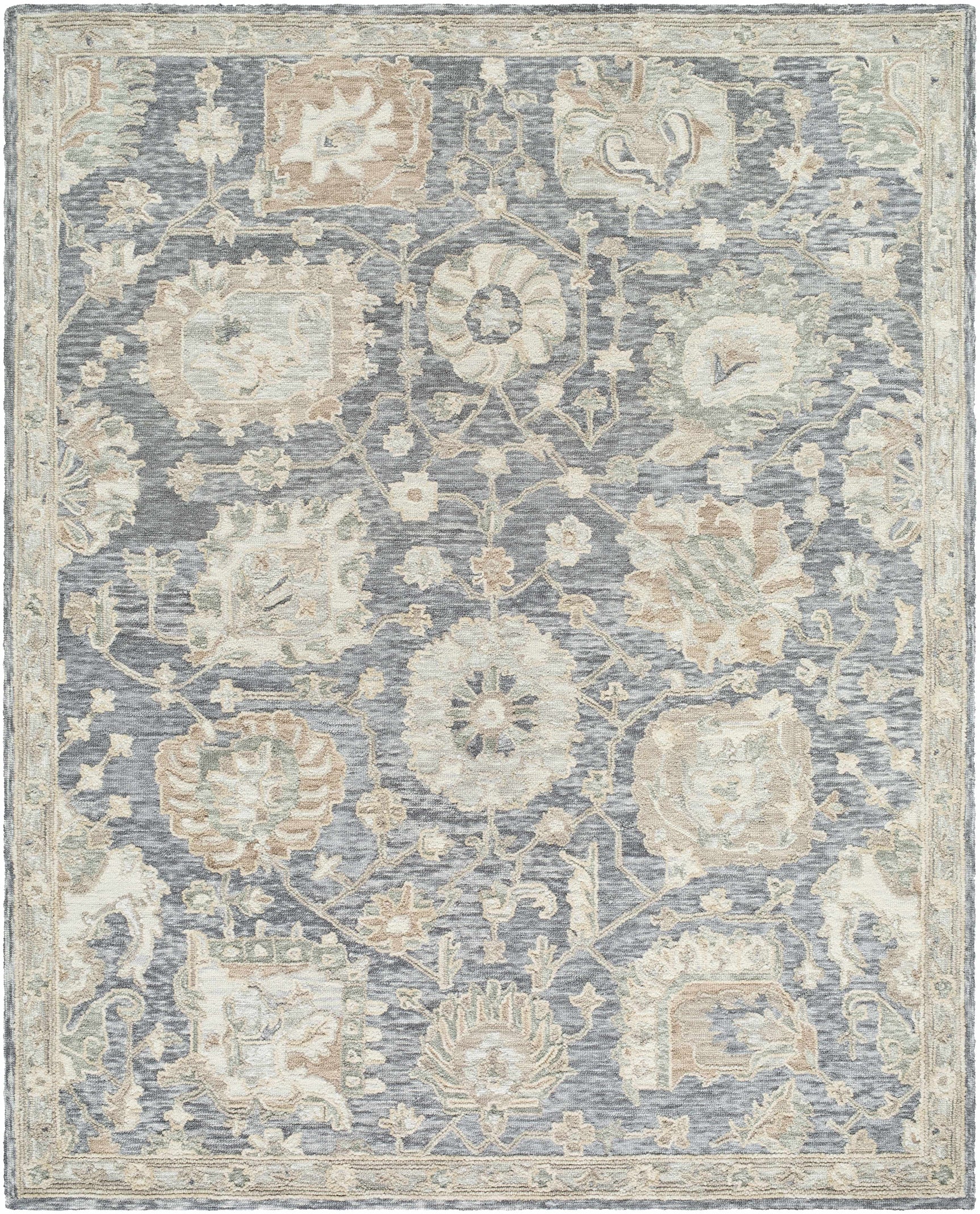 Auryon Hand Tufted Oushak Wool Area Rug - Ornate Home