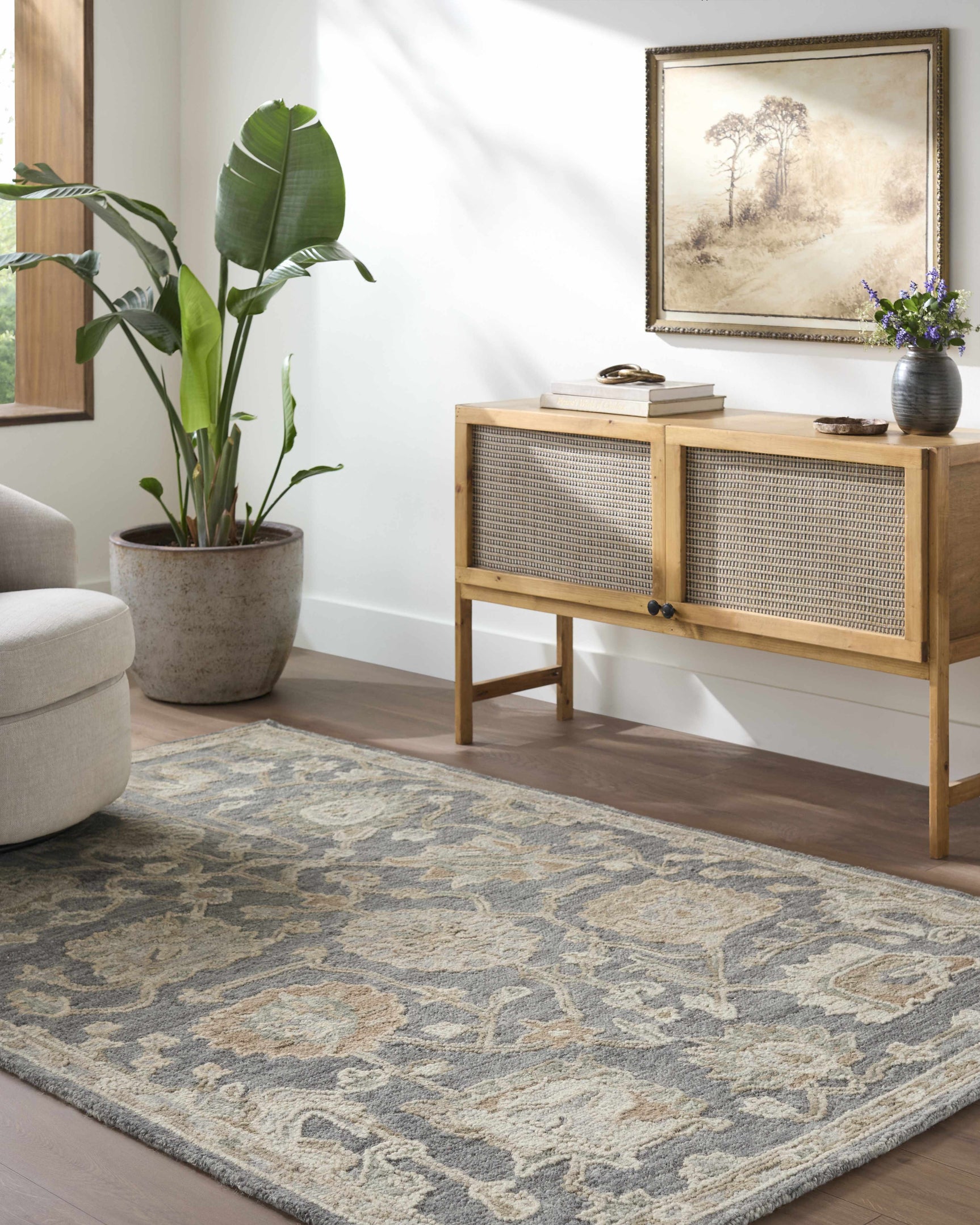 Auryon Hand Tufted Oushak Wool Area Rug - Ornate Home