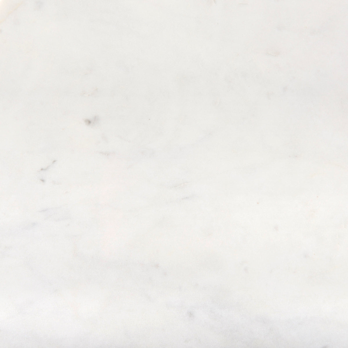 Austen White/Black Round Marble Top Side Table