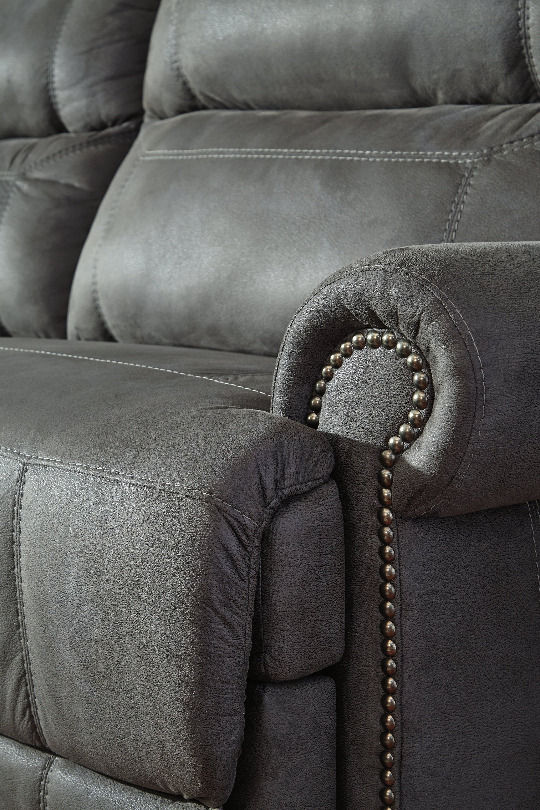 Austere Gray Reclining Sofa (Online Special Price) - Ornate Home