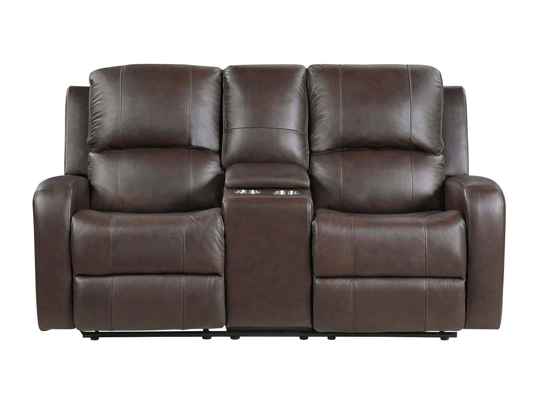 Austin Brown Double Reclining Loveseat - Ornate Home