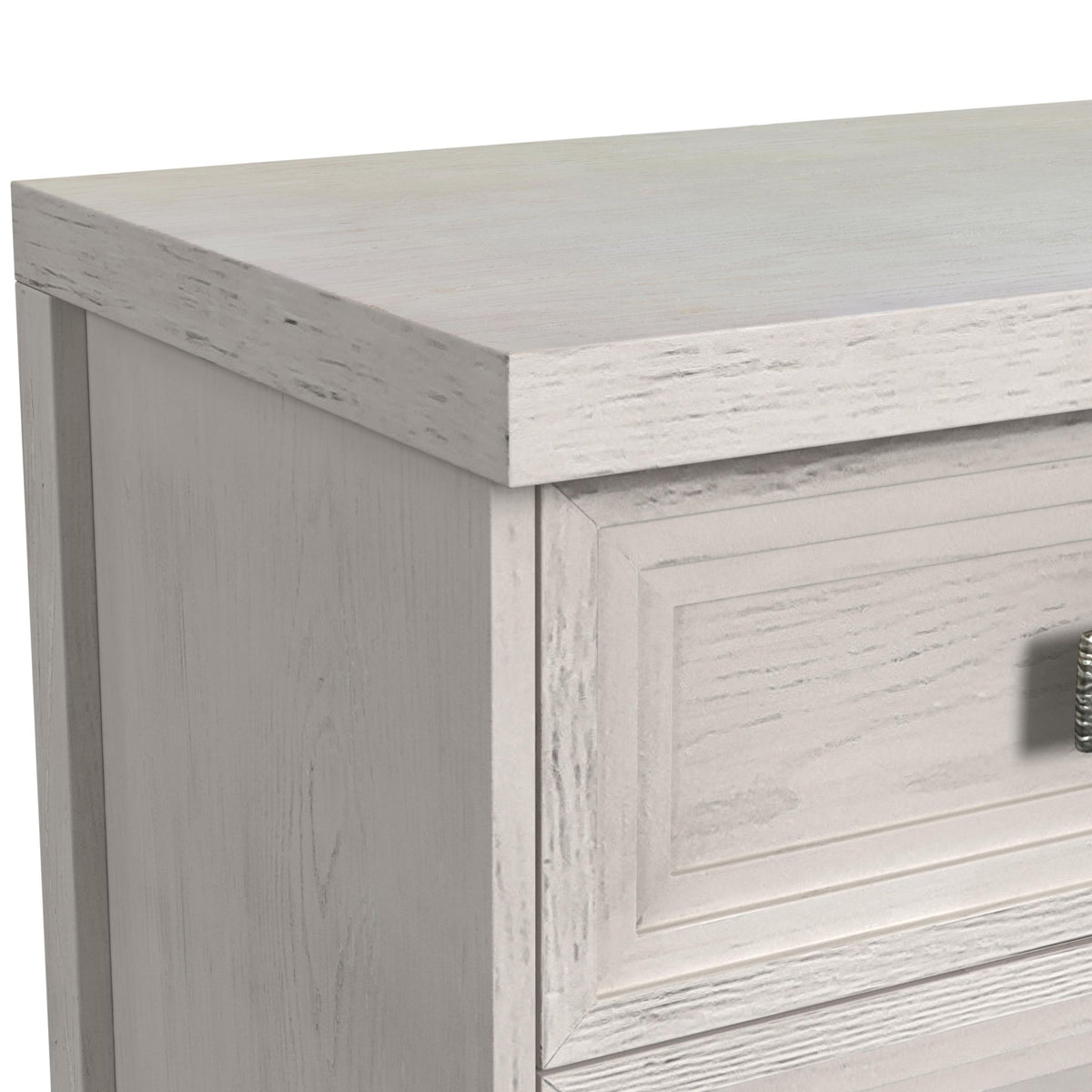 Avalanche Antique White 3-Drawer Nightstand with USB - Ornate Home