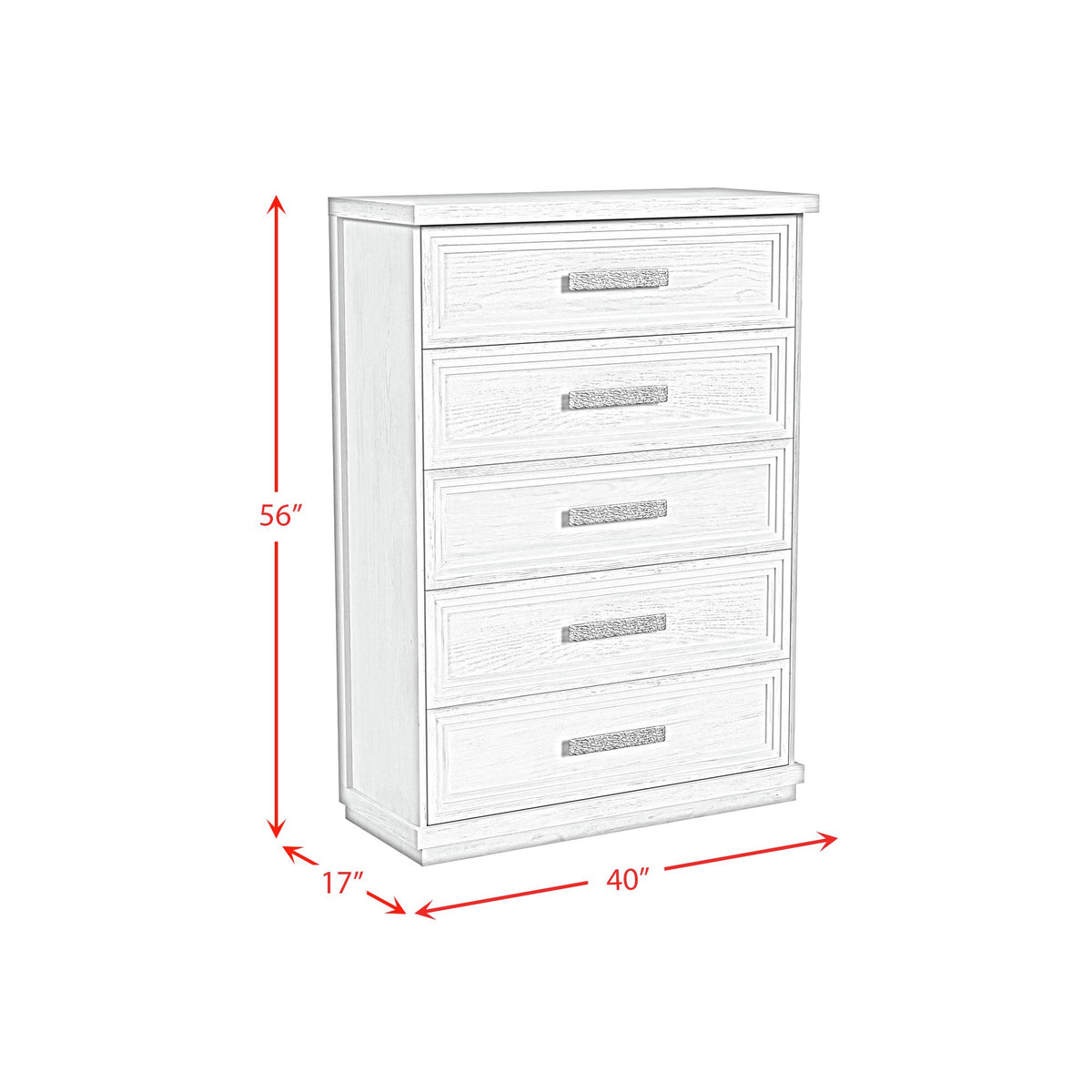 Avalanche Antique White 3-Piece King Storage Bedroom Set - Ornate Home