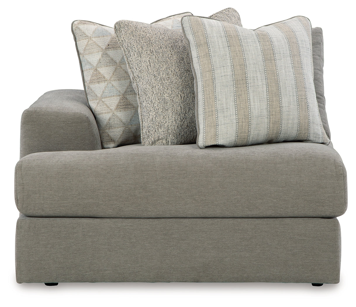Avaliyah Ash 4-Piece Sectional and Oversized Accent Ottoman (Online Special Price) - Ornate Home