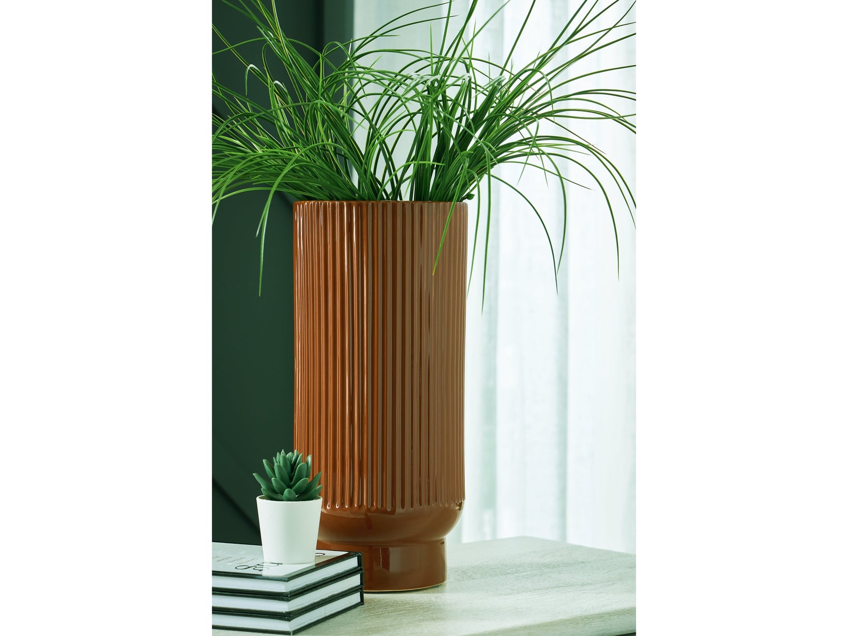 Avalyah Burnt Umber Vase (Set of 2) (Online Special Price) - Ornate Home