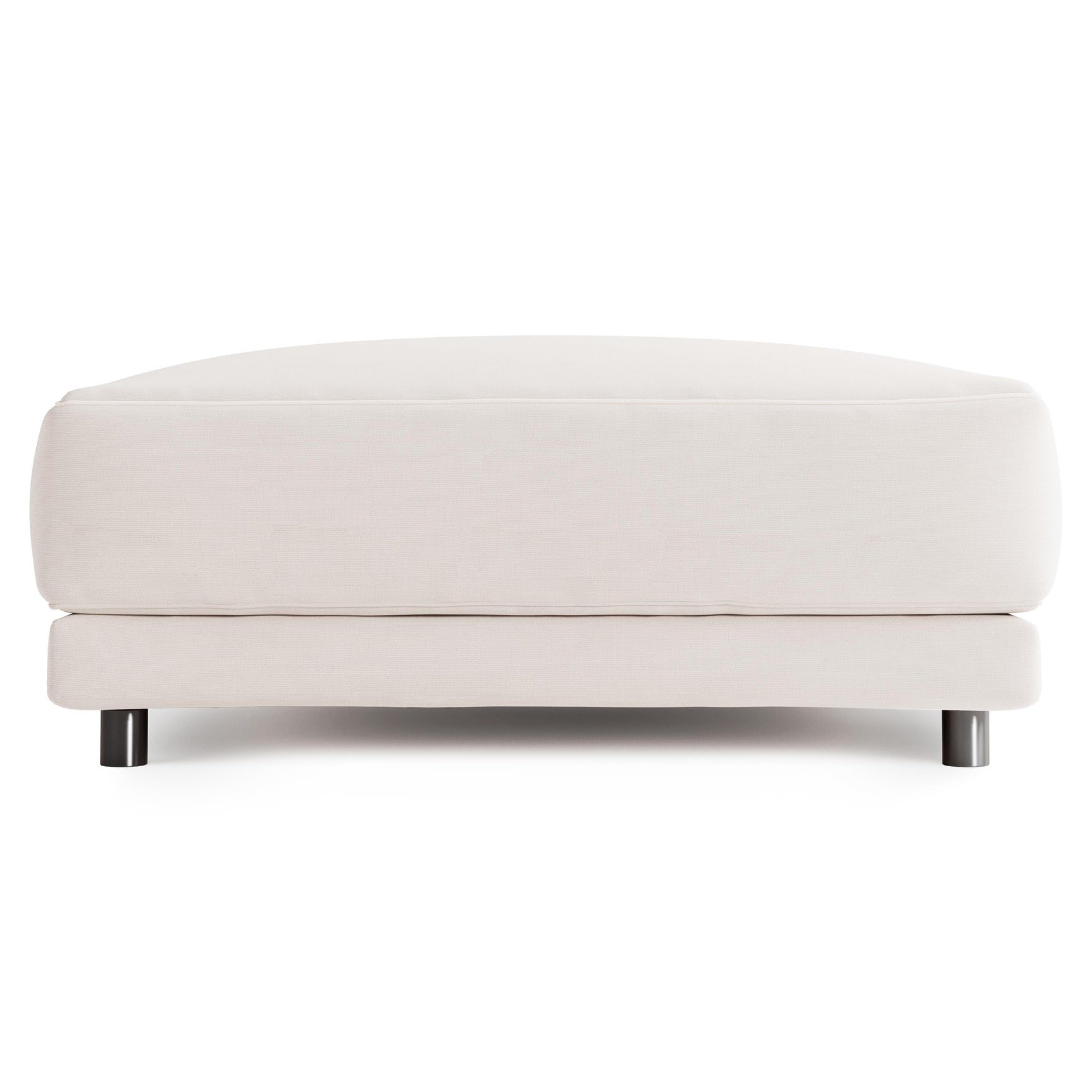 Avanni White/Cream Outdoor Ottoman - Ornate Home